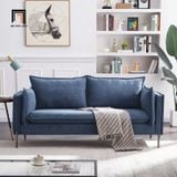  Ghế sofa băng nhỏ gọn BT87 Calla dài 1m9 vải nỉ màu cam 