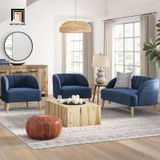  Set ghế sofa nhỏ vải nhung nỉ KT98 cho shop tiệm giá rẻ 