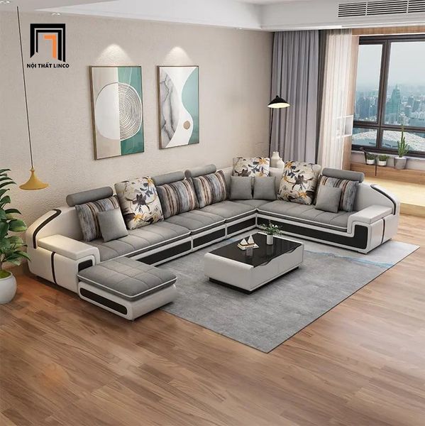 bộ ghế sofa U sang trọng 3m55