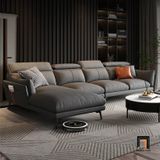  Bộ ghế sofa nỉ gật gù phòng khách đẹp KT138 Numan xám đậm 