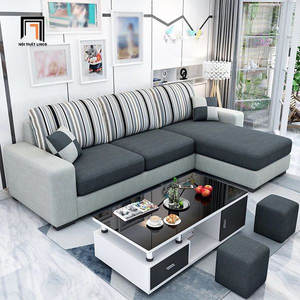 bộ ghế sofa góc l 2m3 x 1m6 giá rẻ