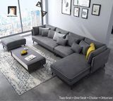  Bộ ghế sofa góc L GT21 Grace 3m1 x 1m6 chạy viền trắng đẹp sang trọng 