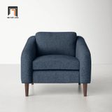  Ghế sofa đơn giá rẻ cho chung cư DT44 Ledge vải bố xanh đậm 