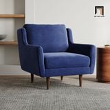  Ghế sofa đơn thư giãn DT21 Rory vải nhung xanh đậm giá rẻ 