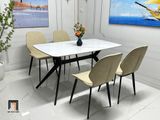  Bộ bàn ăn 1m2 4 ghế phòng bếp giá rẻ 27-BAD4-G14-B68 mặt đá 