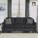  Ghế sofa hiện đại dài 2m BT35 Canchola màu xanh đen đính nút 