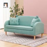  Set ghế sofa giá rẻ bọc nỉ KT151 Takachu cho shop tiệm nhỏ gọn 