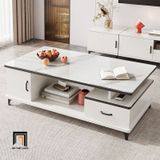  Bàn sofa hình hộp chữ nhật 1m BSF76 Fossy hộc kéo để đồ nhỏ 