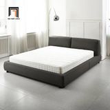  Giường ngủ màu xám đen da pvc GN40 Harley chống mèo cào 