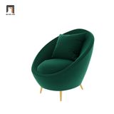  Sofa đơn cong đẹp cho các tiệm cửa hàng DT46 Simpson vải nhung 