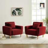  Ghế sofa đơn cho phòng nhỏ DT2 Zaro giá rẻ màu đỏ đô 