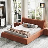  Giường ngủ bọc da giả Pu GN57 Elsie 1m6 x 2m sang trọng 