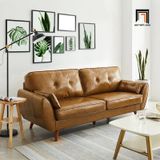  Bộ ghế sofa da giả Pu xanh than KT109 Rothry cho văn phòng 