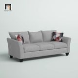  Ghế sofa băng 3 nệm ngồi giá rẻ BT214 Ben màu xám vải bố 