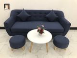  Bộ ghế sofa băng BGN dài 1m9 nhỏ gọn xanh đen vải nỉ bố 