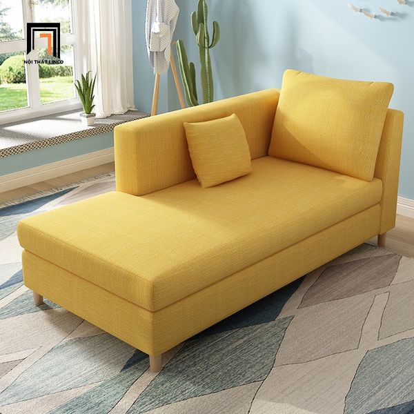 ghế sofa làm giường nằm 1m6 màu vàng