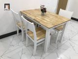  Bộ bàn ăn 4 ghế ngồi giá rẻ 5-KH4-G7-B108-go cho nhà bếp 