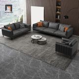  Ghế sofa đơn da Pu cao cấp DT65 Cafin màu xám đen 