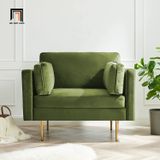  Ghế sofa đơn nhỏ gọn DT82 Pelham xanh lá cho góc phòng 