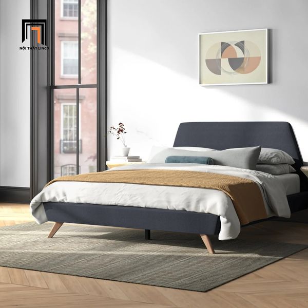 giường ngủ hiện đại xanh dương