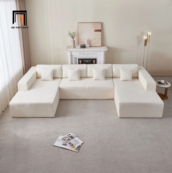 set ghế sofa chữ U xinh xắn