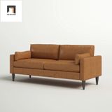  Sofa băng BT3 dài 1m9 da giả cao cấp màu nâu da bò 