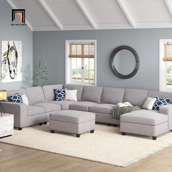 ghế sofa U phòng khách hiện đại