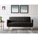  Ghế sofa băng chờ cho văn phòng BT223 Valeria 1m7 màu đen 