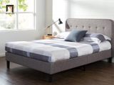  Giường ngủ bọc nệm màu xám ghi GN2 Bierman 1m6 x 2m giá rẻ 