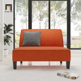  Ghế sofa băng mini màu cam dài 1m BT229 Devair vải bố giá rẻ 