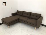  Bộ bàn ghế sofa góc 2m2 x 1m6 phòng khách gia đình nâu đậm 