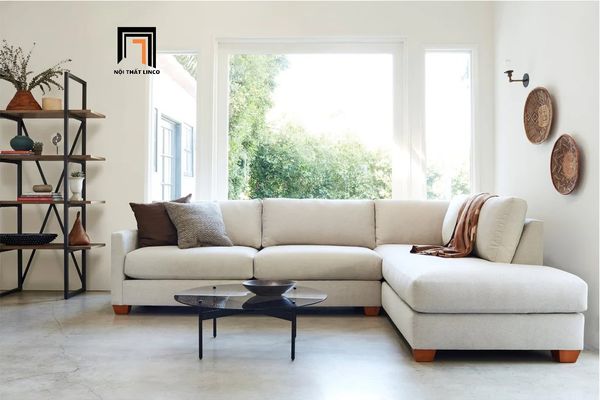  Bộ ghế sofa góc L 2m4 x 1m8 GT10 Tuxedo phòng khách gia đình 