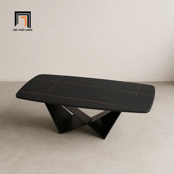 bàn sofa mặt đá đen hiện đại