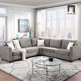  Bộ ghế sofa góc vải nỉ 2m4 x 2m4 GT74 Lakin cho phòng khách 