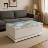  Bàn sofa phòng khách giá rẻ BTPK98 Moden 1m x 50 kính giả đá 