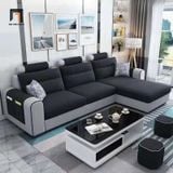  Bộ ghế sofa góc L phối màu GT86 Jiangsu 2m4 x 1m6 cho gia đình 