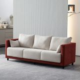  Ghế sofa băng 3 nệm ngồi BT266 Redfield 2m phối 2 màu vải nỉ 