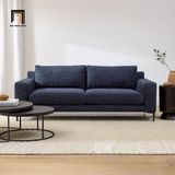  Ghế sofa băng dài 2m màu xanh đậm BT119 Harper vải nỉ bố 