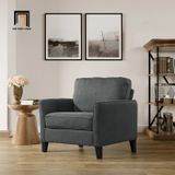  Bộ ghế sofa gia đình màu xám lông chuột KT136 Anwar bọc vải 
