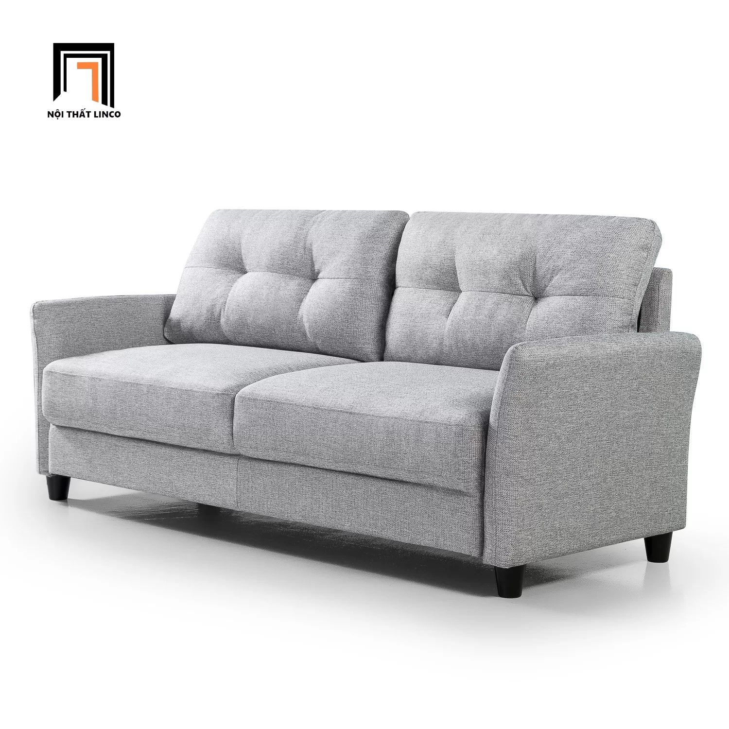 Ghế sofa băng màu xám trắng BT29 Helsley dài 1m9 giá rẻ 
