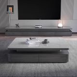  Bàn sofa phòng khách mặt đá 1m1 BSF92 Basque màu xám ghi 