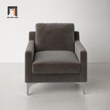  Ghế sofa đơn gia đình vải nhung DT6 Jones màu xanh đậm 