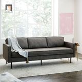  Ghế sofa băng bọc nỉ 2m BT123 Axel cho căn hộ xám lông chuột 