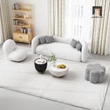  Sofa văng cong cho shop tiệm BT305 Farlet 2m1 vải lông cừu 