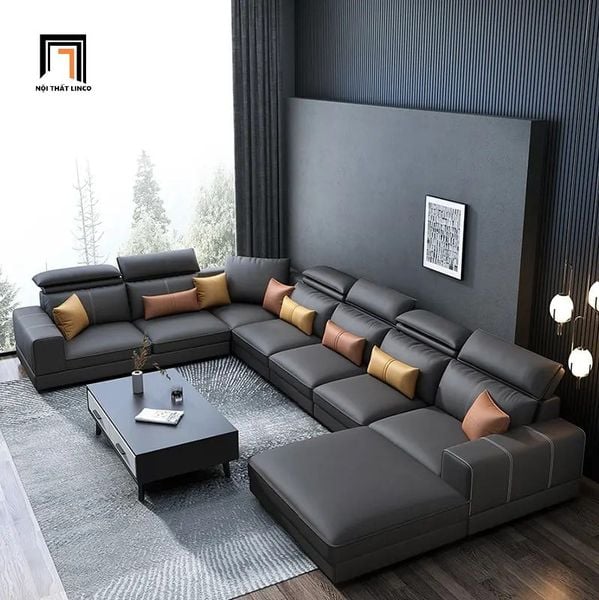 bộ ghế sofa chữ U dài 3m95