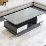  Bàn sofa phòng khách chữ nhật 1m BSF33 Katy mặt đá xám ghi 