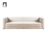  Ghế sofa băng dài 1m5 vải lông cừu BT146 Benn màu trắng kem 