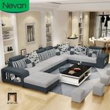  Set ghế sofa U sang trọng UT5 Nevan 3m6 phòng khách lớn 