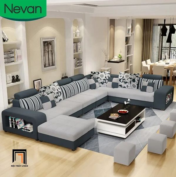 set ghế sofa U sang trọng 3m6