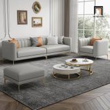  Bộ ghế sofa da giả màu xám KT52 Charm cho công sở 